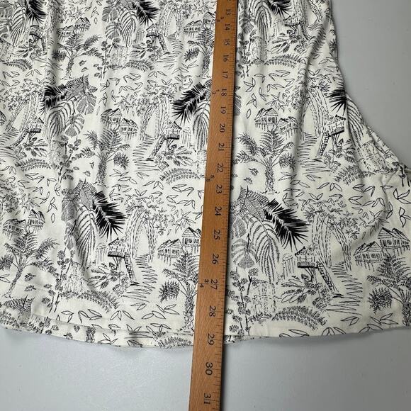 J Jill Wearever Collection Top Womens 2X White Tropical Print Sleeveless Stretch - Picture 10 of 12
